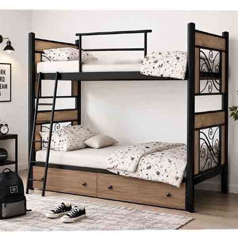 تخت دو طبقه فلزی ملودی D 110